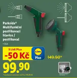 Lidl PARKSIDE Multifunkční postřikovací hlavice / postřikovač nabídka