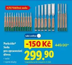 Lidl Parkside Sada pro zpracování dřeva nabídka