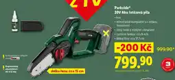 Lidl Parkside 20V Aku řetězová pila nabídka