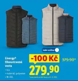 Lidl Livergy Oboustranná vesta nabídka
