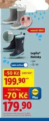 Lidl Lupilu Holínky nabídka