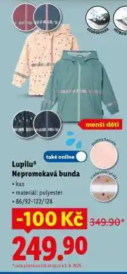 Lidl Lupilu Nepromokavá bunda nabídka