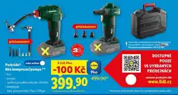 Lidl Parkside Aku kompresor/pumpa nabídka