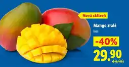 Lidl Mango zralé nabídka