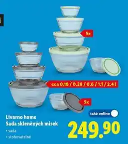 Lidl LIVARNO HOME Sada skleněných misek nabídka
