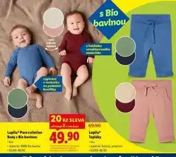 Lidl LUPILU PURE COLLECTION BODY S BIO BAVLNOU nabídka