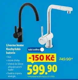Lidl LIVARNO HOME Kuchyňská baterie nabídka