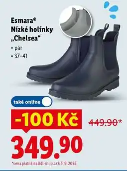 Lidl Esmara Nízké holínky „Chelsea“ nabídka