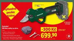 Lidl Parkside 20V Aku nůžky na větve nabídka
