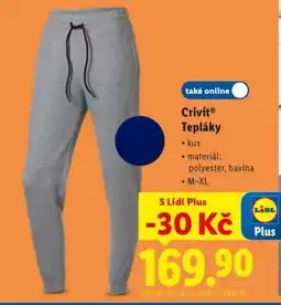Lidl CRIVIT Tepláky nabídka