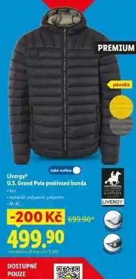 Lidl Livergy U.S. Grand Polo prošívaná bunda nabídka