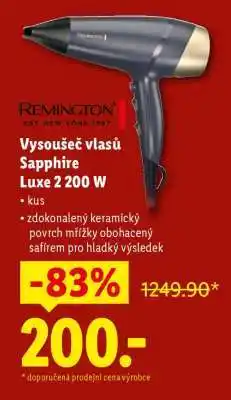 Lidl REMINGTON VYSOUŠEČ VLASŮ SAPPHIRE LUXE 2 200 W nabídka