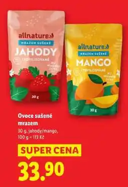 Lidl OVOCE SUŠENÉ MRAZEM nabídka