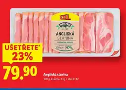 Lidl Anglická slanina nabídka