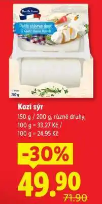 Lidl Kozí sýr nabídka