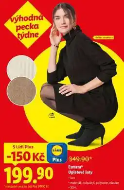 Lidl ESMARAⓇ Úpletové šaty nabídka
