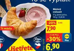 Lidl Máslový croissant nabídka