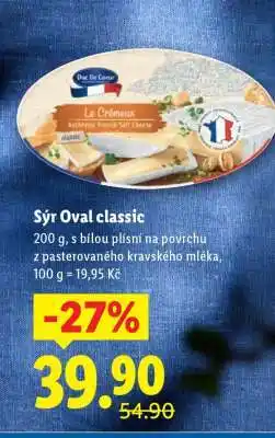 Lidl Sýr Oval classic nabídka