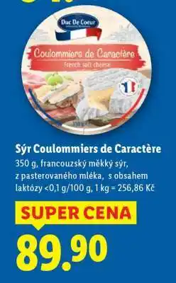 Lidl SÝR COULOMMIERS DE CARACTÈRE nabídka