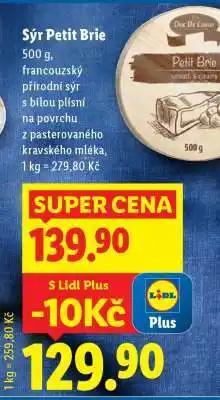 Lidl SÝR PETIT BRIE nabídka