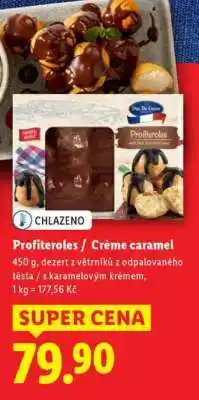Lidl Profiteroles / Crème Caramel nabídka
