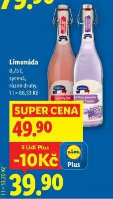 Lidl Limonáda nabídka