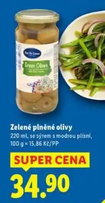 Lidl Zelené plněné olivy nabídka