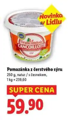 Lidl Pomazánka z čerstvého sýru nabídka