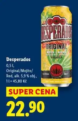 Lidl Desperados nabídka