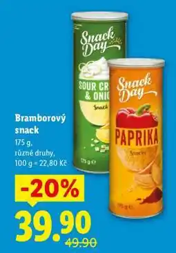 Lidl Bramborový snack nabídka