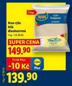 Lidl ARAX Rýže bílá dlouhozrnná nabídka