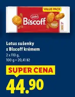 Lidl Lotus sušenky s Biscoff krémem nabídka
