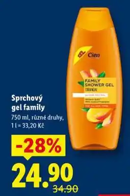 Lidl Sprchový gel Family nabídka