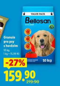 Lidl Bellosan Granule pro psy s hovězím nabídka