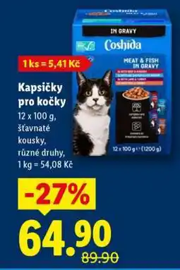 Lidl Kapsičky pro kočky nabídka