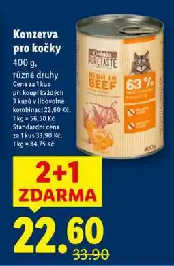 Lidl Konzerva pro kočky nabídka