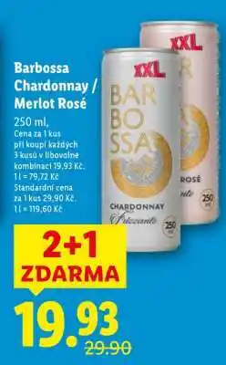 Lidl Barbossa Chardonnay / Merlot Rosé nabídka