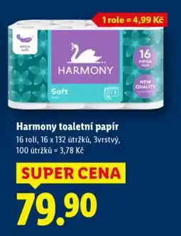 Lidl Harmony toaletní papír nabídka