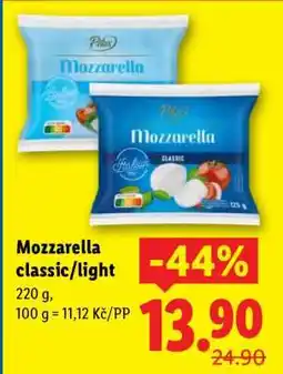Lidl MOZZARELLA CLASSIC LIGHT nabídka