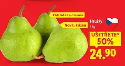 Lidl HRUŠKY nabídka