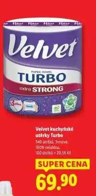 Lidl Velvet KUCHYŇSKÉ UTĚRKY TURBO nabídka