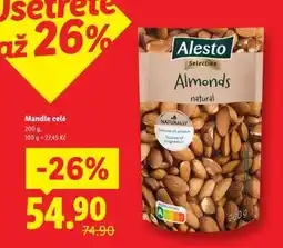 Lidl Alesto Almonds natural nabídka