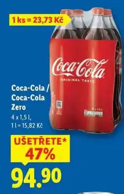 Lidl COCA-COLA, COCA-COLA ZERO nabídka