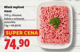 Lidl Mleté vepřové maso nabídka