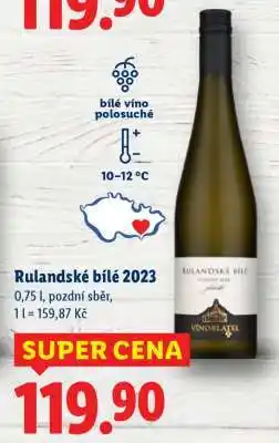 Lidl Rulandské bílé 2023 nabídka