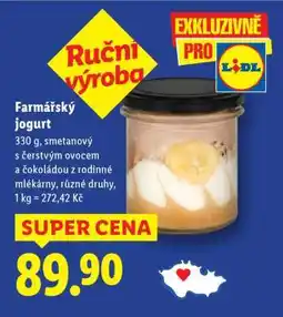 Lidl Farmářský jogurt nabídka