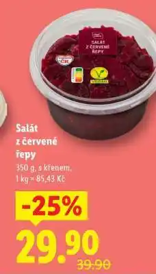 Lidl SALÁT Z ČERVENÉ ŘEPY nabídka