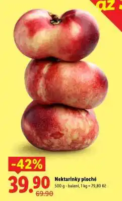 Lidl Nektarinky ploché nabídka