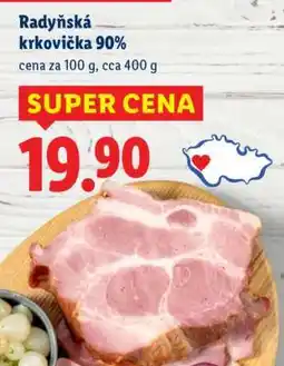 Lidl Radyňská krkovička 90% nabídka