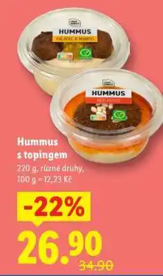Lidl Hummus s topingem nabídka